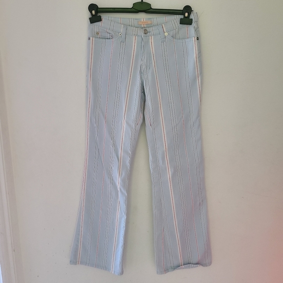 FOREVER 21 blue striped pants - Picture 1 of 8